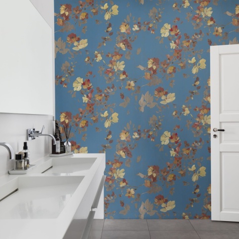 Fototapet, Blooming Garden, Turquoise, Rebel Walls - Img 3