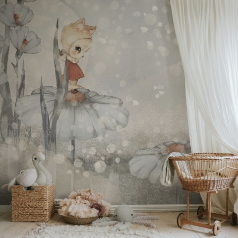Fototapet, Bloomy Fields of Marion, Blue, Rebel Walls - Img 7
