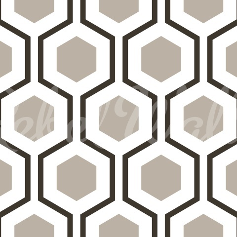 Fototapet, Bold Hexagon, Gray, Rebel Walls - Img 2
