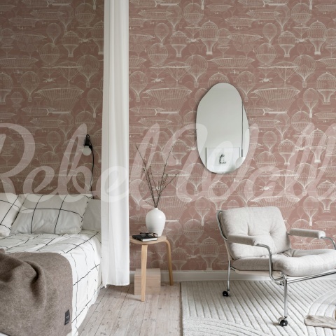 Fototapet, Bon Voyage, Pink, Rebel Walls - Img 3