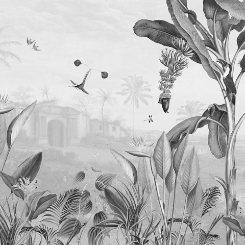 Fototapet Botanical Beauty - Black and White, Sir Edward - Img 2