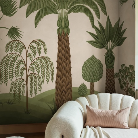 Fototapet, Botanical Bliss, Beige, Rebel Walls - Img 3