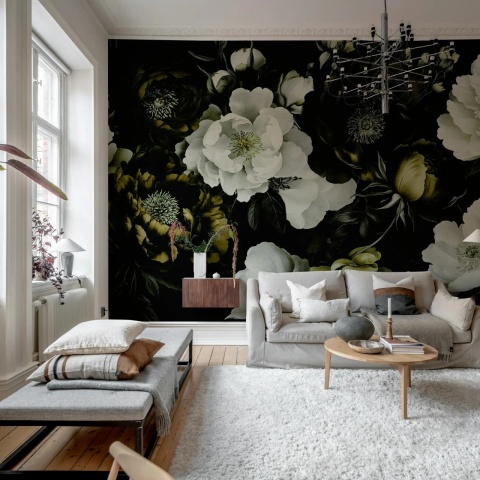 Fototapet, Bouquet of Roses, Yellow, Rebel Walls