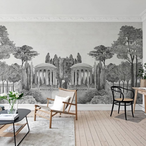 Fototapet, Chatsworth Park, Mirrored Graphite, Rebel Walls - Img 4