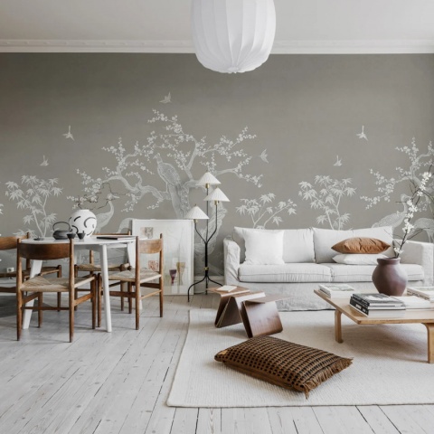 Fototapet, Chinoiserie Lace, Natural Beige, Rebel Walls - Img 5