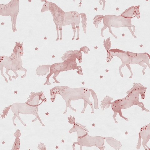 Fototapet, Circus Horses, Pink, Rebel Walls - Img 2