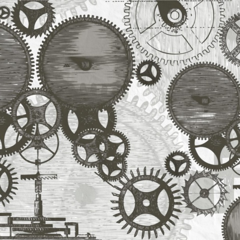 Fototapet, Cogwheel, Rebel Walls - Img 2