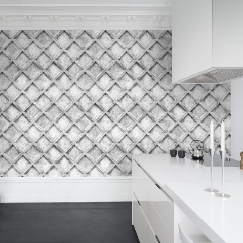 Fototapet, Concrete Trellis, Grey Rebel Walls - Img 10
