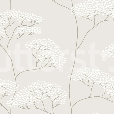 Fototapet, Cow Parsley, Gray, Rebel Walls - Img 2