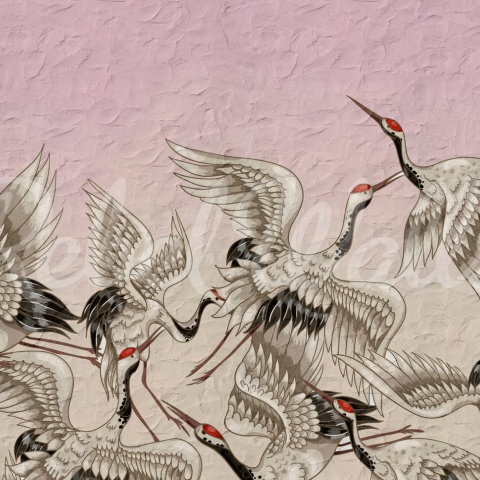 Fototapet, Crain Birds, Rose, Rebel Walls - Img 4