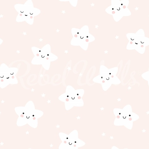 Fototapet, Cute Stars, Peach, Rebel Walls - Img 5
