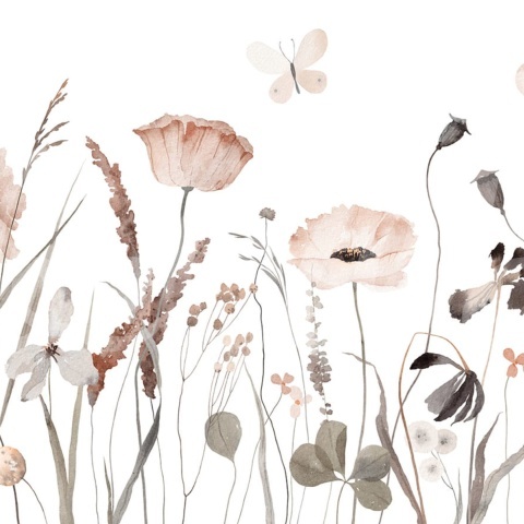 Fototapet, Delicate Meadow, Pastel, Rebel Walls - Img 2