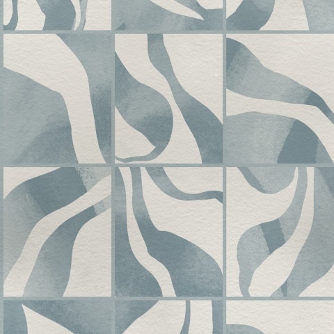 Fototapet, Floating Tiles, Blue, Rebel Walls - Img 2