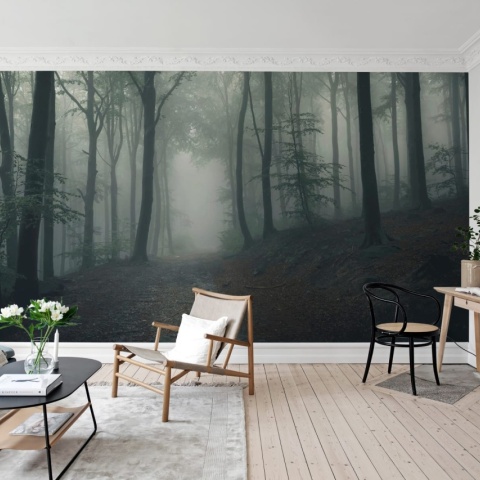 Fototapet, Forest in Fog, Rebel Walls