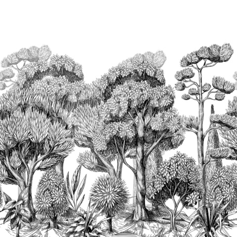 Fototapet, Forest Park, Graphite, Rebel Walls - Img 2
