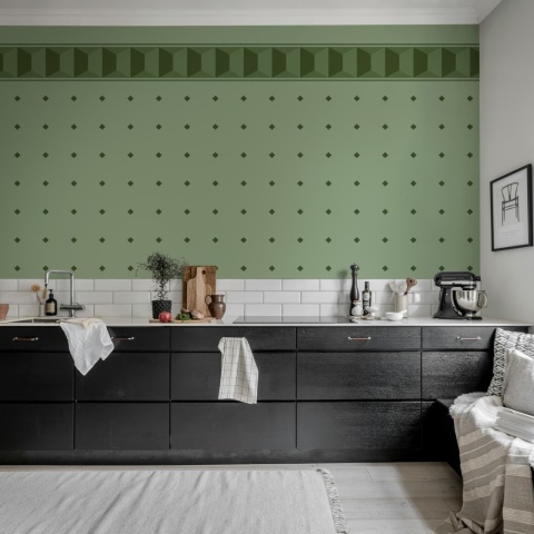 Fototapet, Gentle Manor, Green, Rebel Walls - Img 3