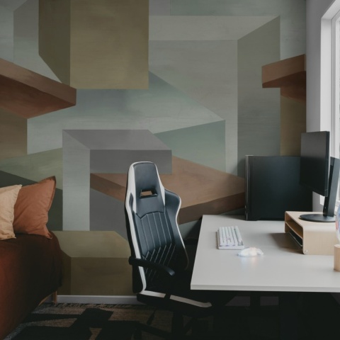 Fototapet, Geometrics, Beige, Rebel Walls - Img 3