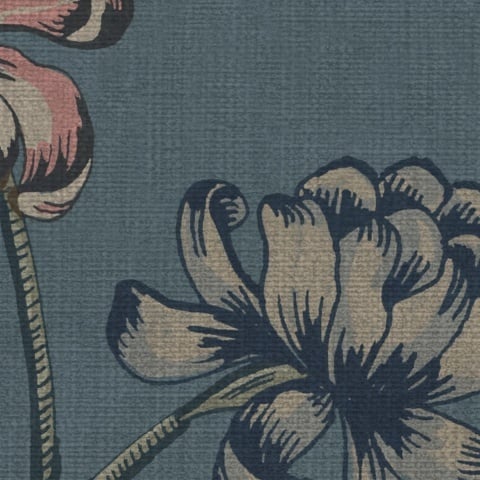 Fototapet, Grand Flower Thread, Blue, Rebel Walls - Img 4