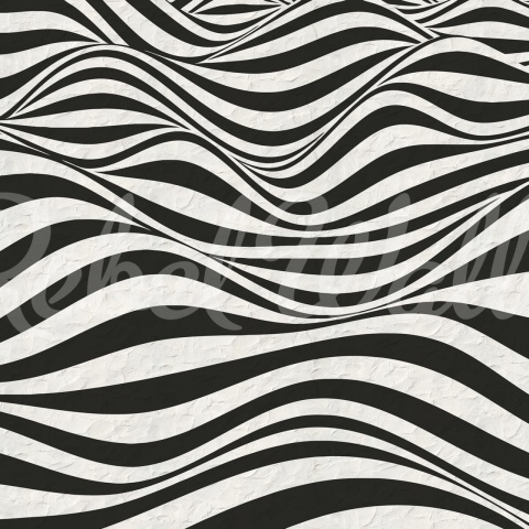 Fototapet, Graphic Hills, Black, Rebel Walls - Img 2
