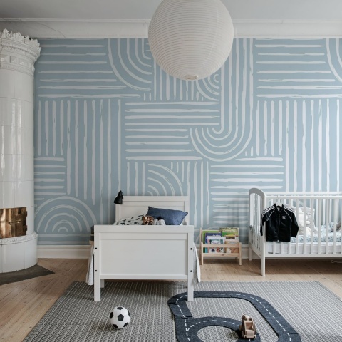 Fototapet, Graphic Vaults, Blue, Rebel Walls - Img 3