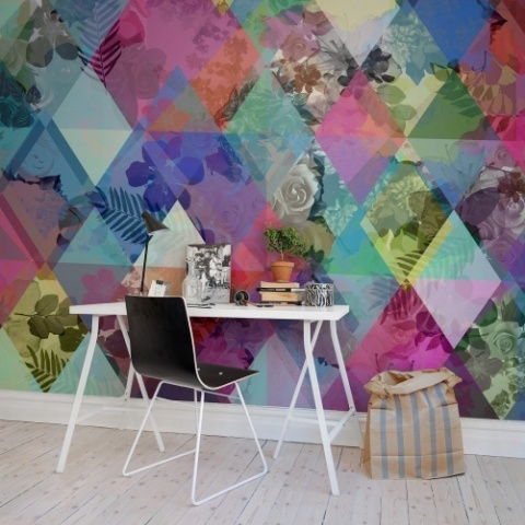 Fototapet, Harlequin Roses, Rebel Walls