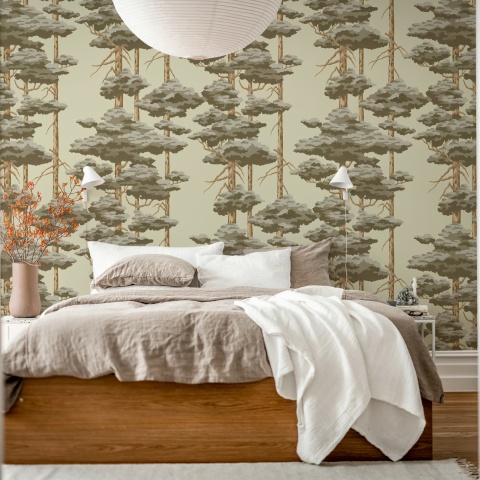 Fototapet, Highland Pines, Brown, Rebel Walls - Img 3