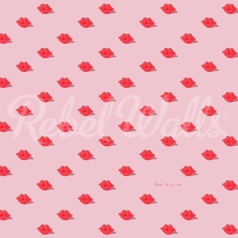 Fototapet, Kissing Booth, Pink, Rebel Walls - Img 2