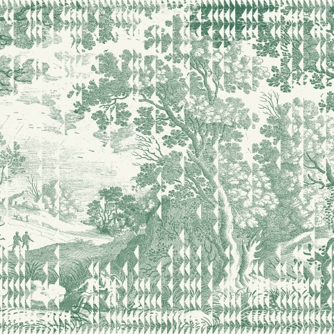Fototapet lavabil Patch Landscape, Green, TresTintas - Img 2