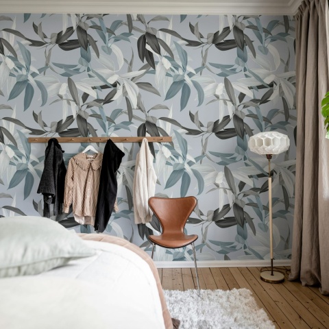 Fototapet, Lily Garden, Blue, Rebel Walls - Img 3