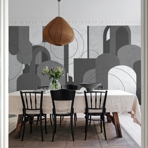 Fototapet, Lovely Arches, Graphite, Rebel Walls - Img 3