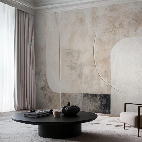 Fototapet Minimalist Beige Naturel Epure Rêve BNE203 - Img 2