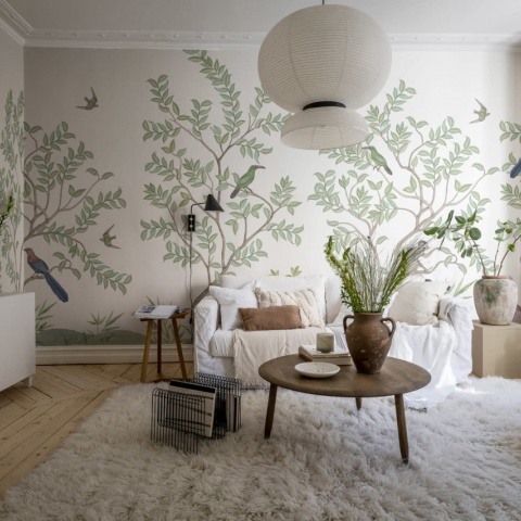 Fototapet, Monkeys Paradise, White, Rebel Walls - Img 5