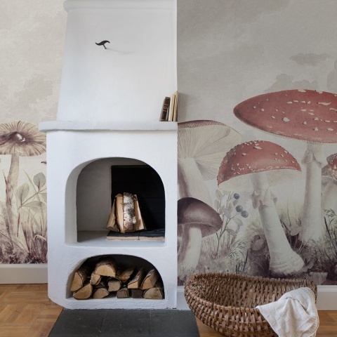 Fototapet, Mushrooms, Vintage, Rebel Walls - Img 3