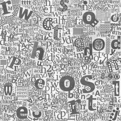 Fototapet, Newspaper Letters, Rebel Walls - Img 4