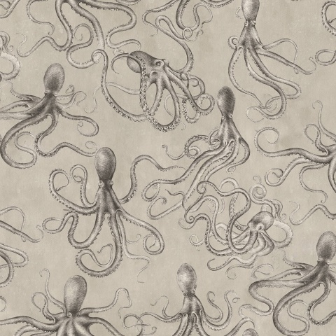 Fototapet, Octopus, Beige, Rebel Walls - Img 2