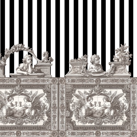 Fototapet Opulent Friezes, Cream - personalizat, VLAdiLA - Img 4