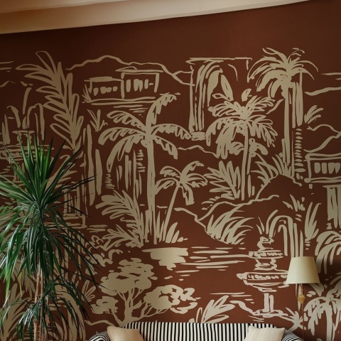 Fototapet, Palm Oasis, Rust, Rebel Walls - Img 3