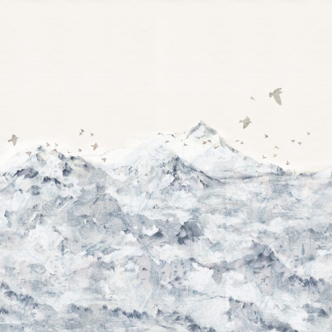 Fototapet, Paper Mountains, Blue, Rebel Walls - Img 2