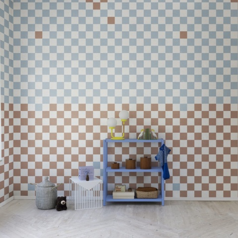 Fototapet, Pixels, Orange &amp; Blue, Rebel Walls - Img 4