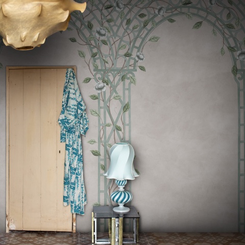 Fototapet, Poetic Trellis, Light Blue, Rebel Walls - Img 3