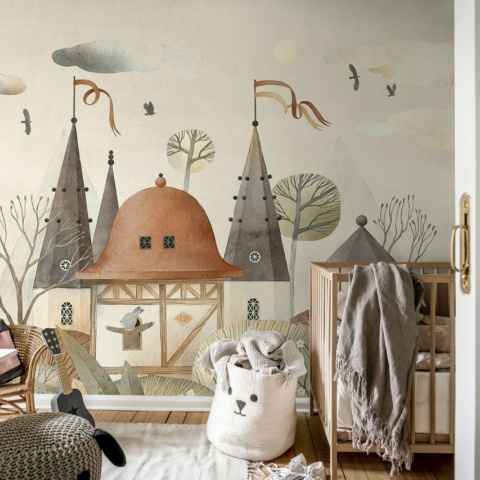 Fototapet, Rabbit Town, Autumn, Rebel Walls - Img 4