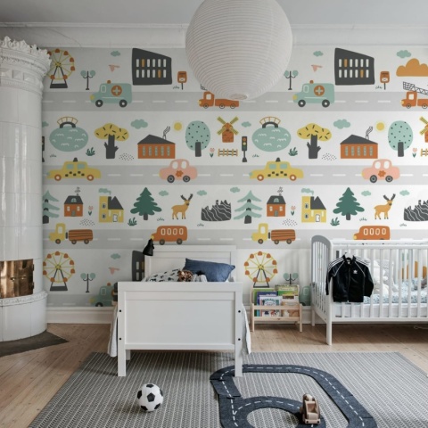 Fototapet, Roadmap, Pastel, Rebel Walls
