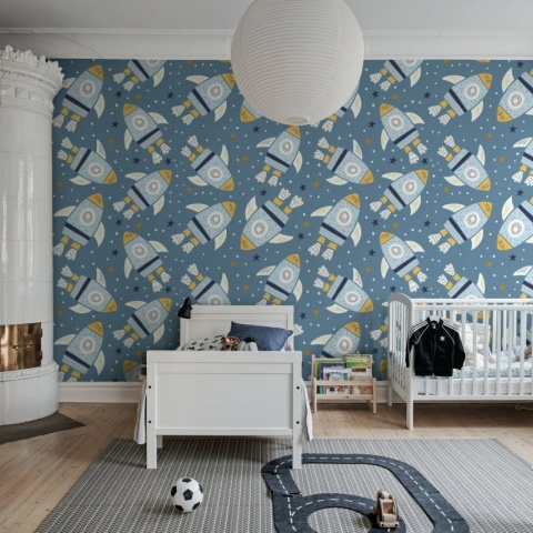 Fototapet, Rockets, Blue, Rebel Walls - Img 3