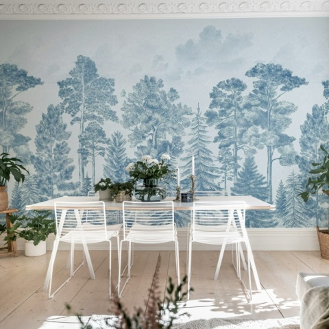 Fototapet, Scandinavian Bellewood, Vintage Blue, Rebel Walls - Img 3