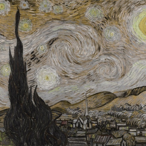 Fototapet, Starry Night, Brown, Rebel Walls - Img 2