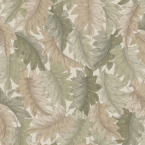 Fototapet, Swirling Fern, Light Green, Rebel Walls - Img 2