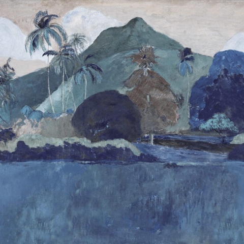 Fototapet, Tahitian Landscape, Blue, Rebel Walls - Img 2