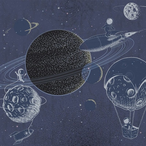 Fototapet The Outer Space Blue, VLAdiLA - Img 2
