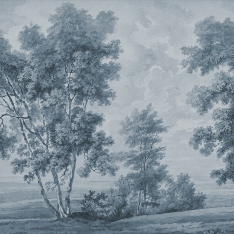 Fototapet, Tree on the Hill, Blue, Rebel Walls - Img 2