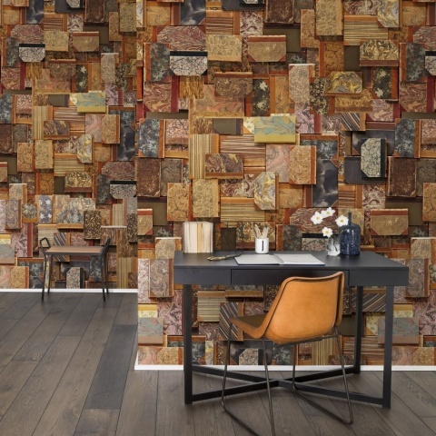Fototapet, Vintage Books, Cover, Rebel Walls - Img 3
